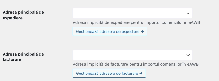 Configure primary addresses