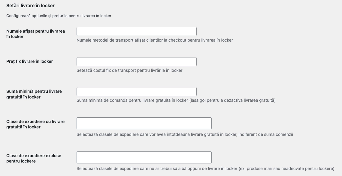 Locker delivery configuration